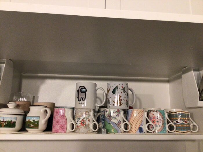 My Mom Collects Mugs But My 2 Favourites Are On Top : )