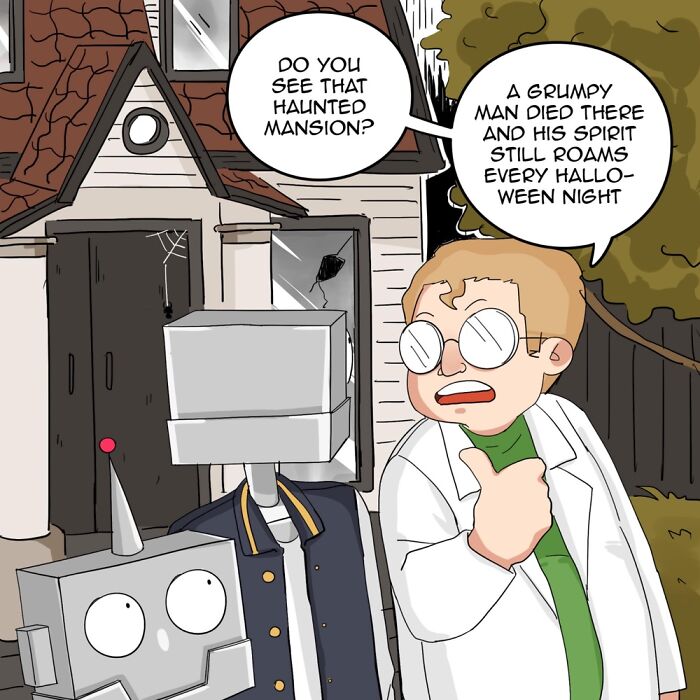I Made A Webcomic Called "Robot Gang Inc. Haunted Mansion" I Made A Webcomic Called "Robot Gang Inc. Haunted Mansion"