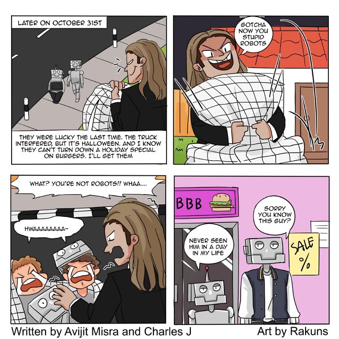 Funny Robot Kidnapping Attempts (3 Comics)