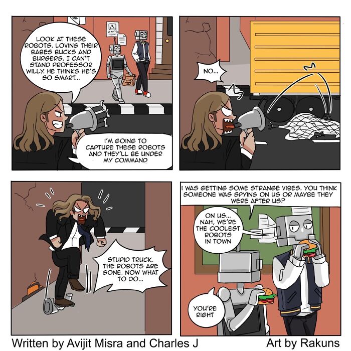Funny Robot Kidnapping Attempts (3 Comics)