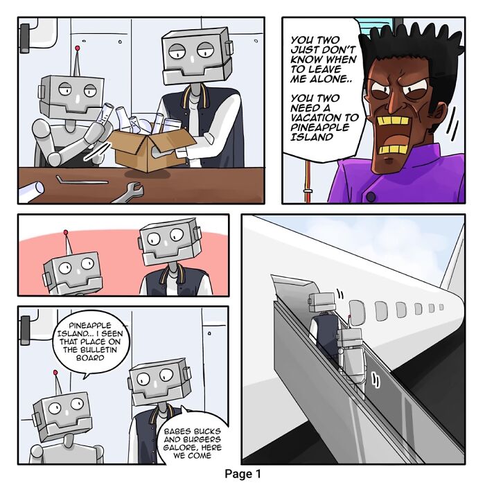 The Robots Go To Pineapple Island