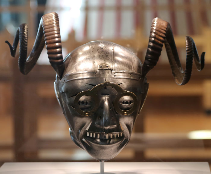 The Horned Helm Of Henry VIII. Commissioned In 1511 As Part Of A Suit Of Armor That Was Gifted To King Henry VIII By The Holy Roman Emperor Maximilian I