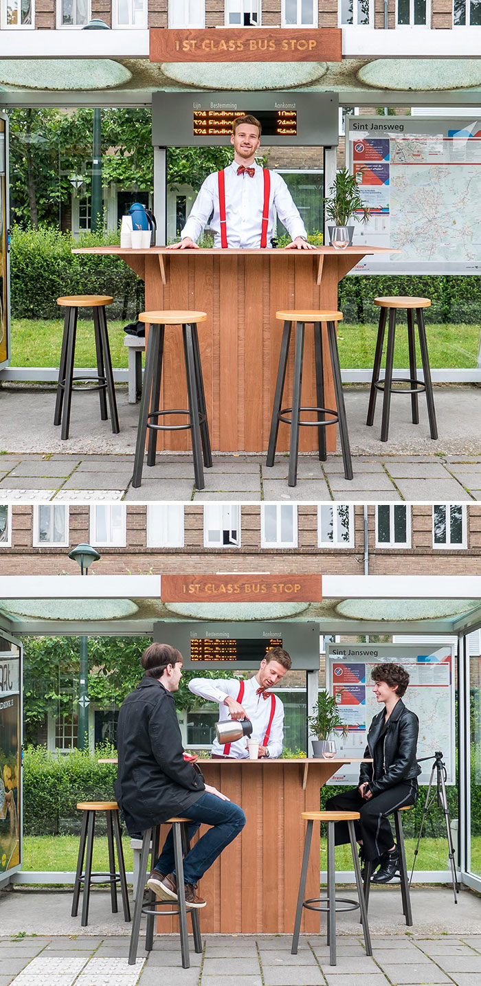 First-Class Bus Stop. Why Can’t Taking The Bus Be More Luxurious? Happiness By Design