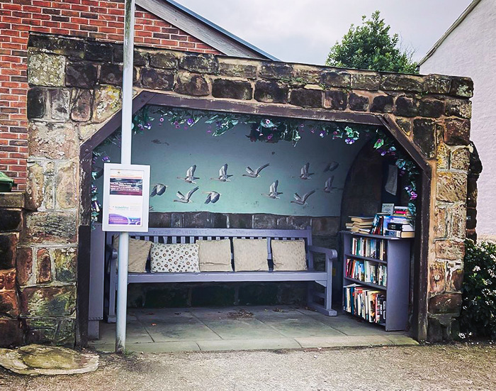 How Adorable Is This Bus Stop?
