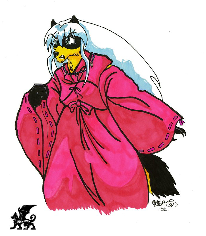 I'm Just Going To Leave This Drawing That I Drew 21 Years Ago Of Lakota As Inu-Yasha Here (From The Anime/Manga Inu-Yasha.) Yes, Even Old Lakota Was An Anime Weeb In The Early 2000s