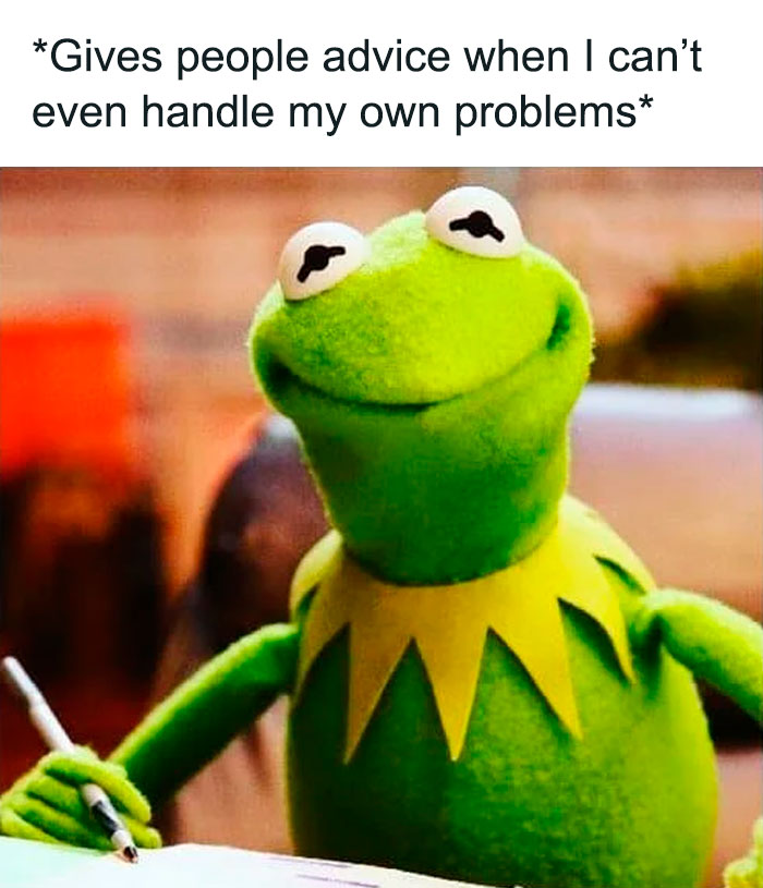 Kermit writing meme