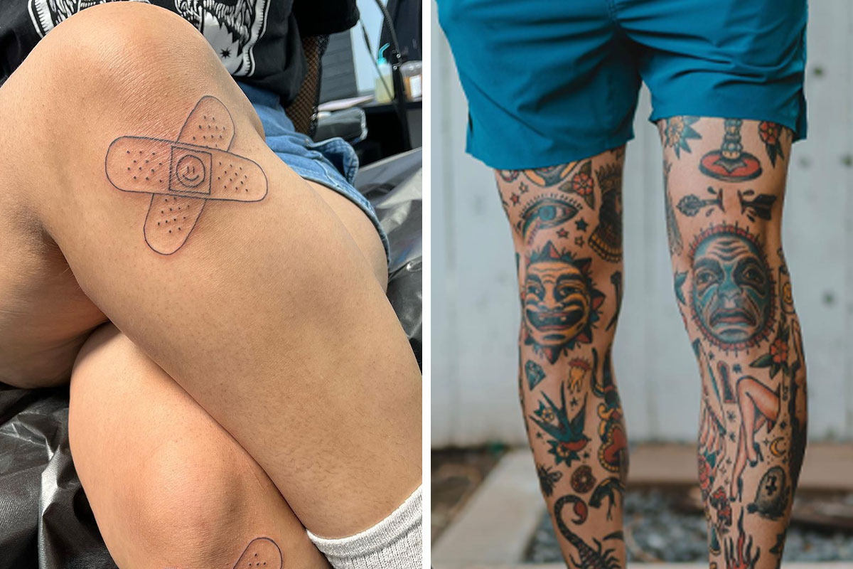 Dotwork knee mandala by tattooist Neeno  Tattoogridnet
