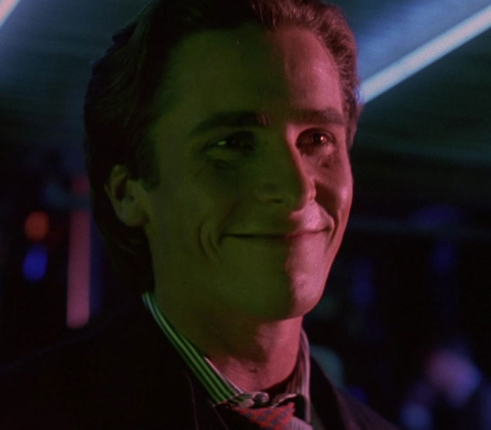 Man smiling sarcastically 