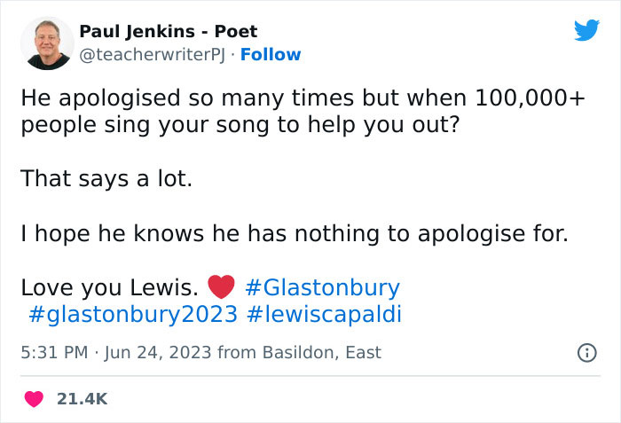 Lewis Capaldi Apologizes To Fans As He Battles Tics During The Show, And The Crowd’s Response Is Amazing Lewis Capaldi Apologizes To Fans As He Battles Tics During The Show, And The Crowd’s Response Is Amazing