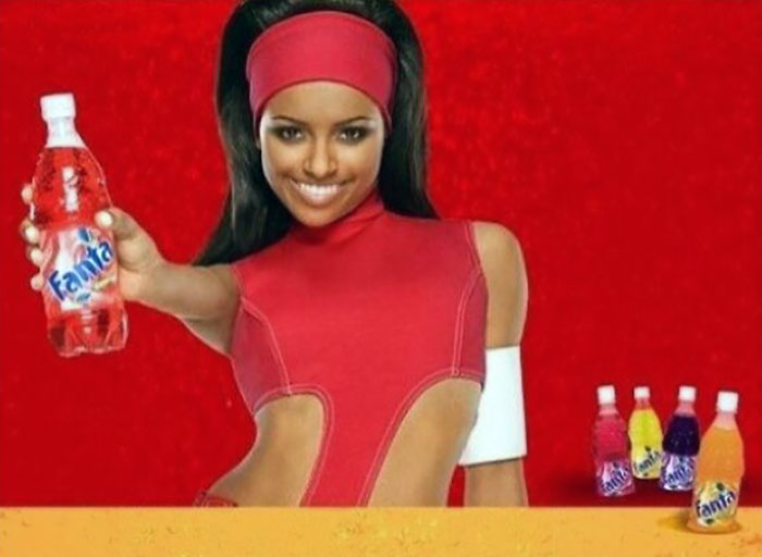 This Is Fanta Advertisement, And Something Is Wrong With Her Arm