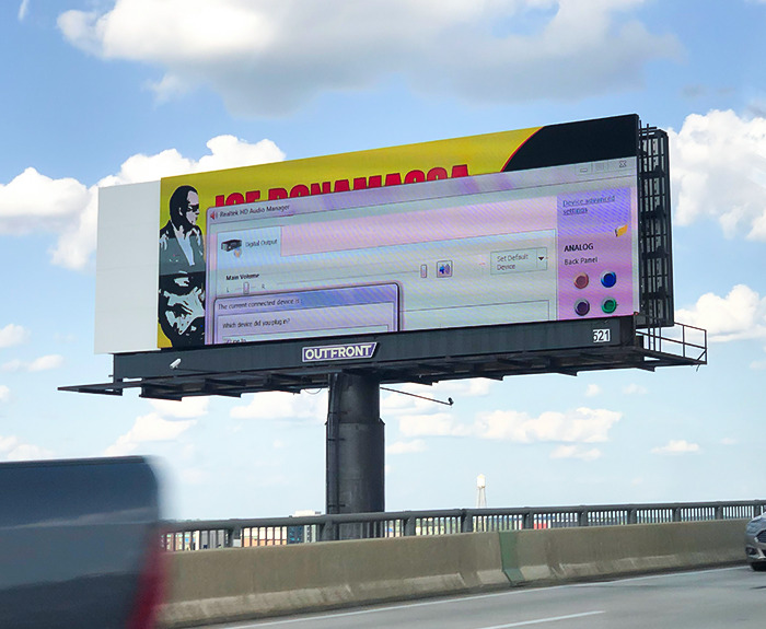 I Saw This Billboard With The Computer File Still On It
