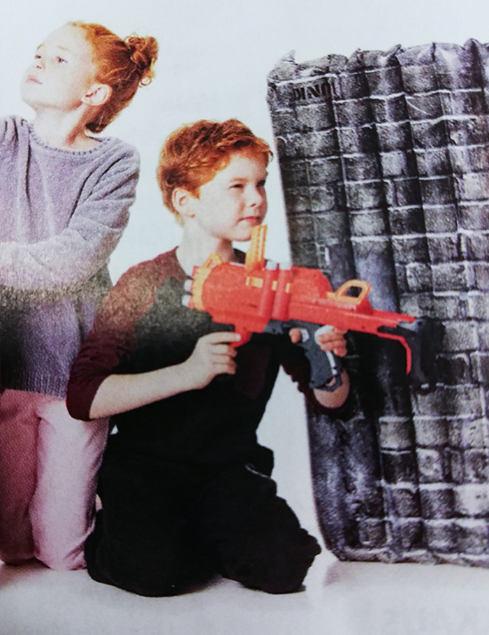 This Ad Of A Kid Holding A Nerf Gun The Wrong Way