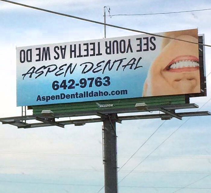 This Billboard. You're Supposed To Read This While Driving