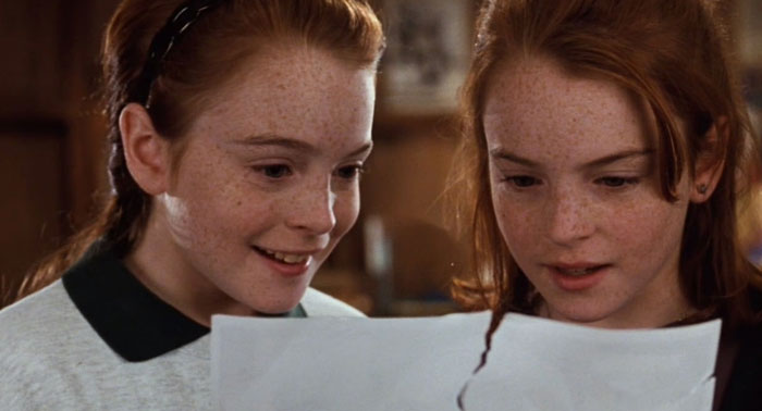 Scene from "The Parent Trap" movie