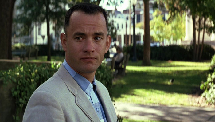 Scene from "Forrest Gump" movie