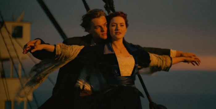 Scene from "Titanic" movie