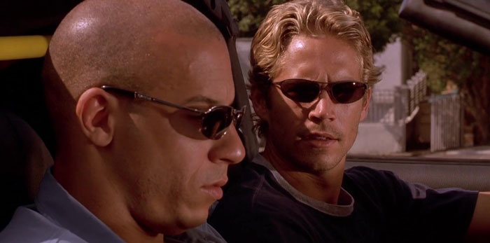 Scene from "The Fast And The Furious" movie
