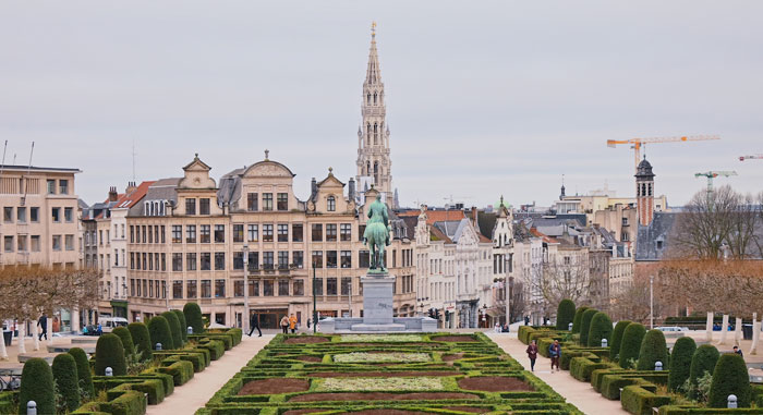 View of Brussels city