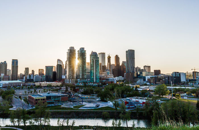 View of Calgary city