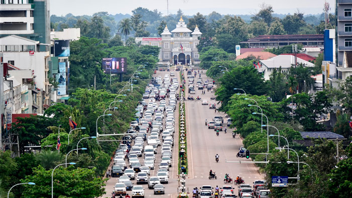 View of Vientiane city