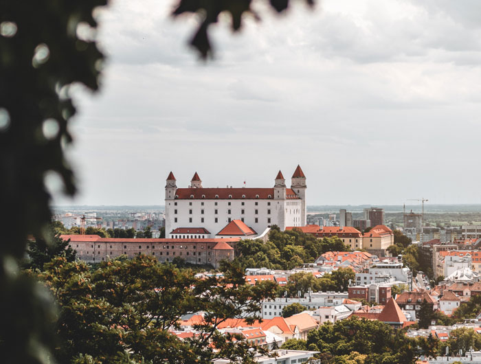 View of Bratislava city