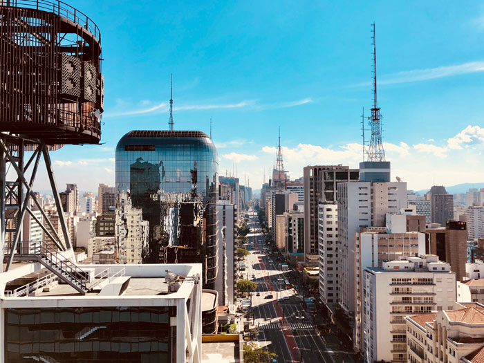 View of São Paulo city
