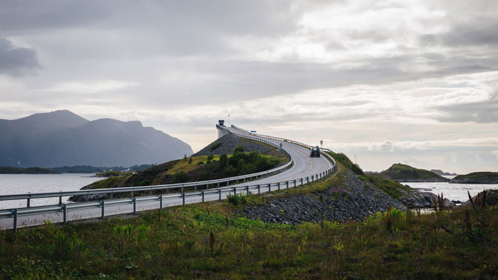 Picture of Atlantic Ocean road in Norway