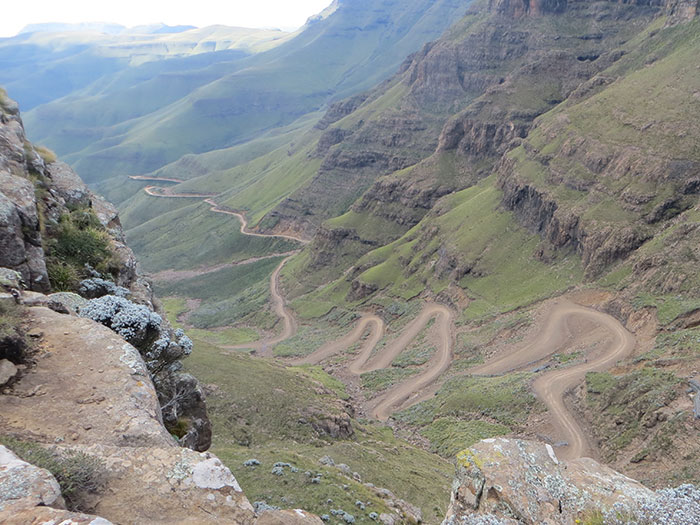Picture of Sani Pass road in South Africa