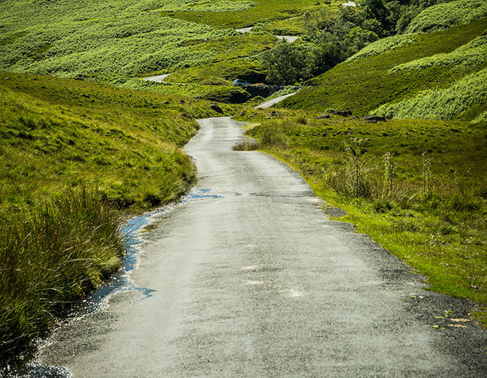 Picture of Hardknott Pass road in UK