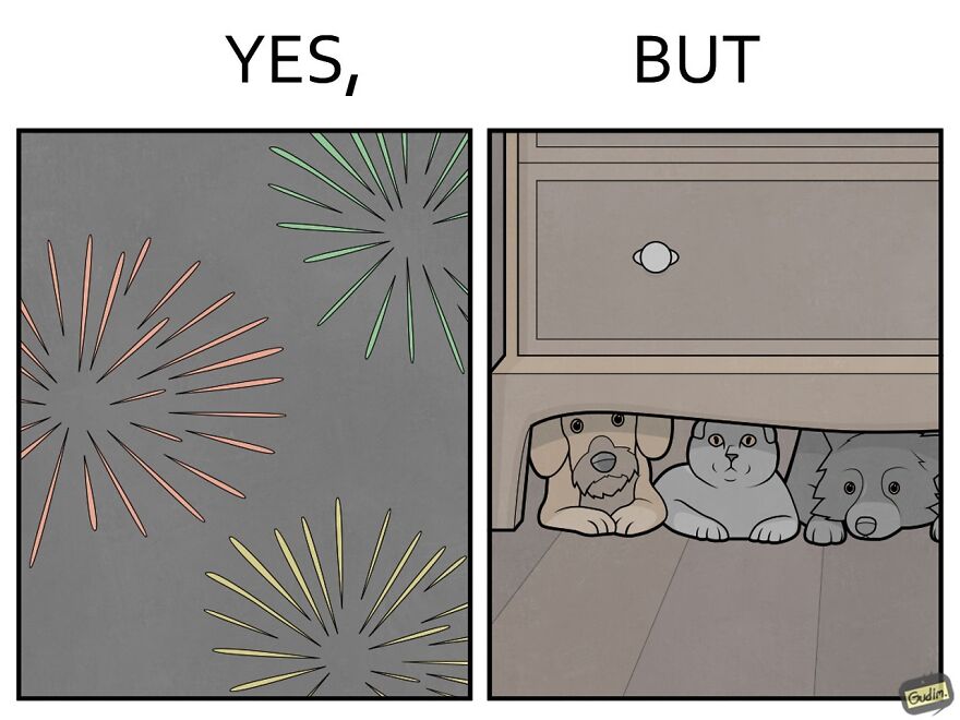 19 Comics By Artist Antоn Gudim From The "Yes, But" Series, Dedicated Exclusively To Dogs And Cats