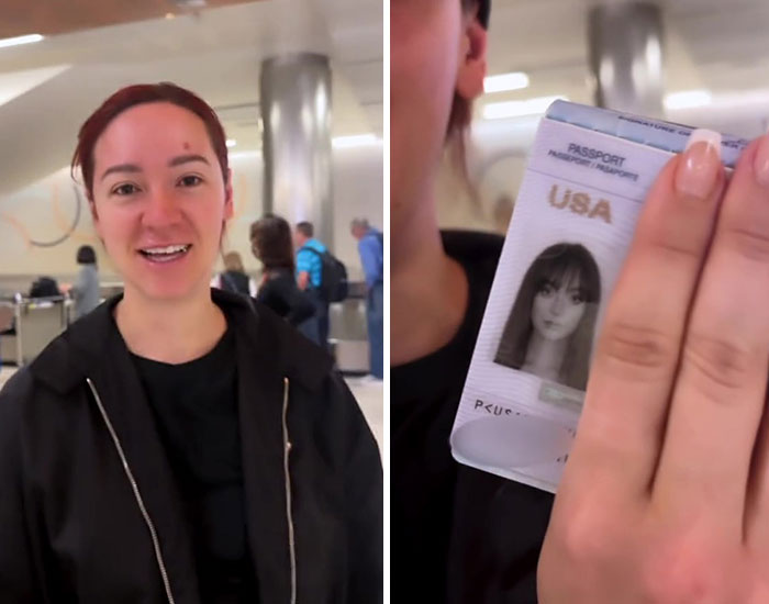 Woman “Humbled” After Almost Not Making Her Flight Because Of Her Drastically Different Passport Photo