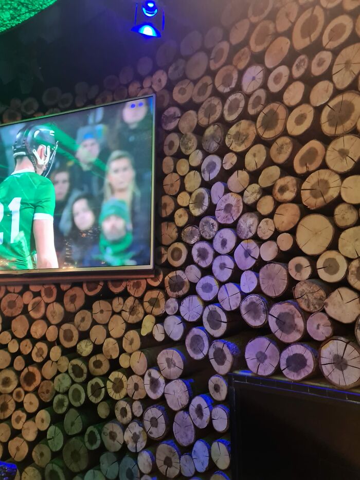 This Feature Wall In A Pub In Ireland.. I Didn't Get Too Close, It Looked Pretty Good Considering, But I Hate To Imagine The Upkeep