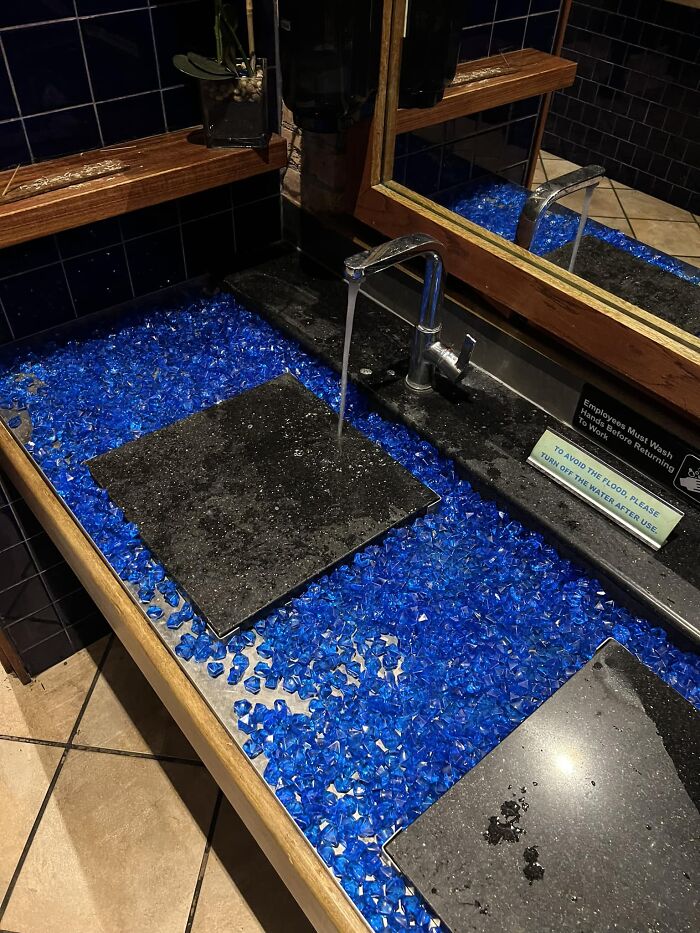 These Plastic Pieces Used In The Sink At A Sushi Restaurant. Ew
