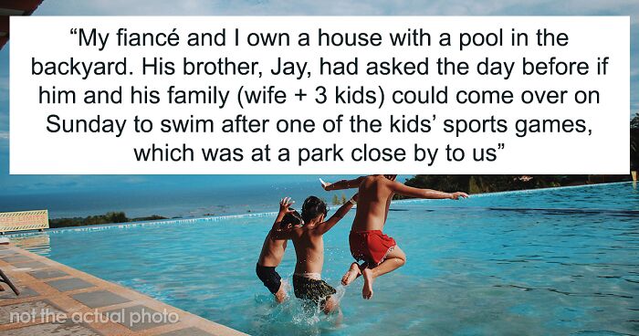 Woman Blamed For Being “Unwelcoming” For Sitting Inside While Uninvited Guests Have A Party In Her Pool