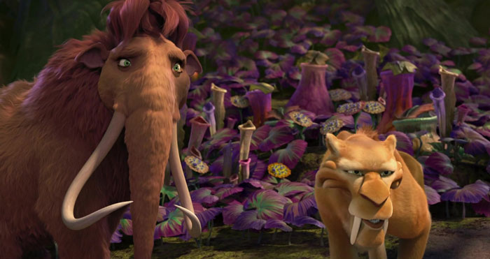 Scene from "Ice Age: Dawn of the Dinosaurs"