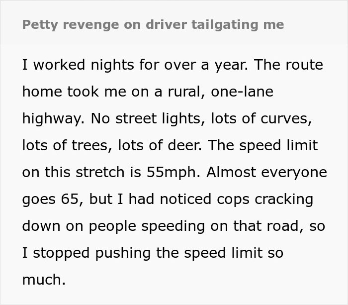 "I See Flashing Lights In My Rearview": Tailgater Learns His Lesson The Hard Way As It Leads To Police Intervention "I See Flashing Lights In My Rearview": Tailgater Learns His Lesson The Hard Way As It Leads To Police Intervention