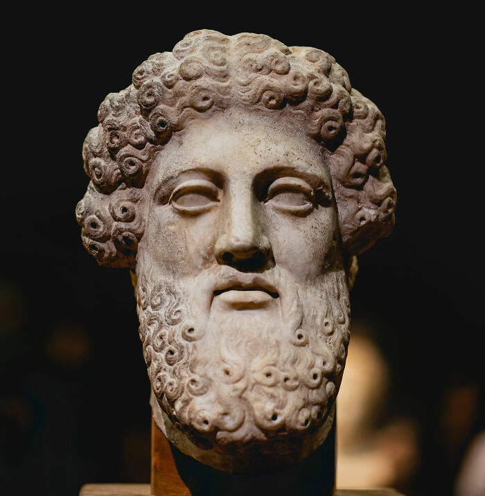 Zeus statue head