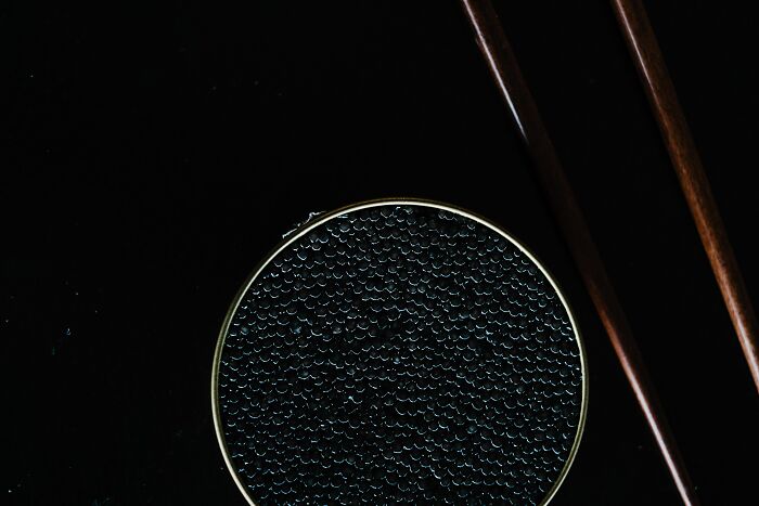 Black Beluga Caviar In A Tin Can 