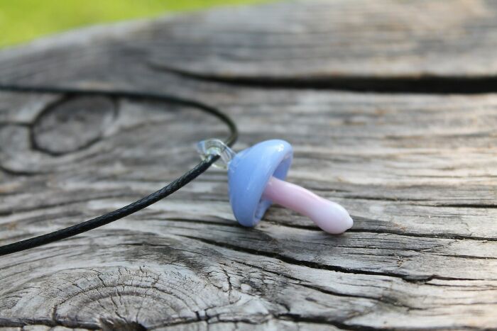 I Made Glass Pendants Inspired By Small Mushrooms