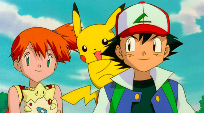 Ash Ketchum, Pikachu and Misty