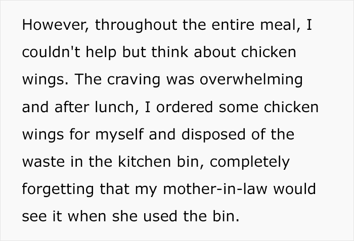 Pregnant Woman Feels Guilty For Ordering Chicken Wings And Upsetting Her Vegetarian MIL, Asks For Advice Online