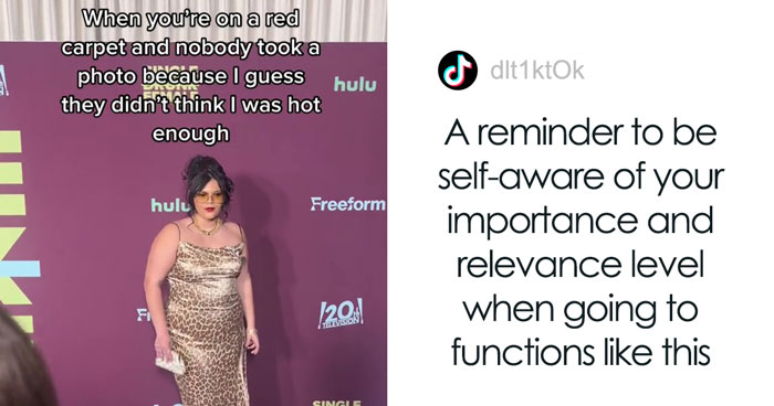 Influencer Gets To Leave Disappointed After Photographers On A Red Carpet Didn’t Take Her Picture Despite Her Striking Various Poses