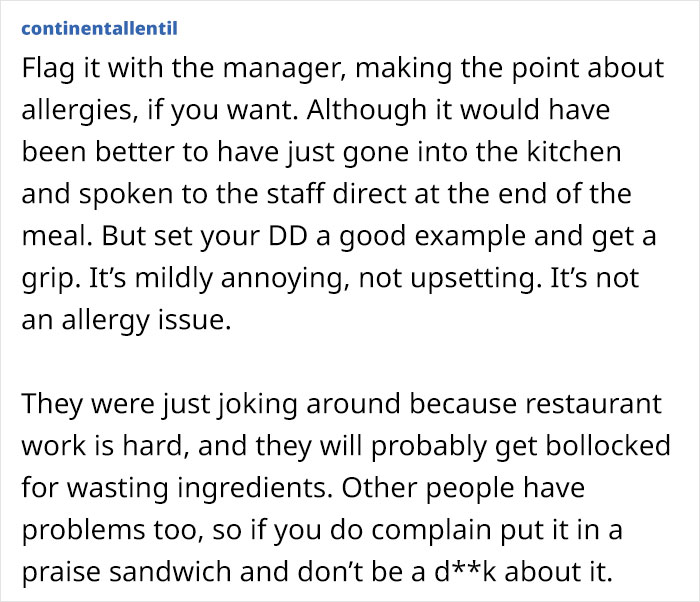 Parent Takes Vegan Daughter To A Restaurant, Waitress Reveals Her 'Vegan' Dish Had Butter In It, Leaving The Parent Livid