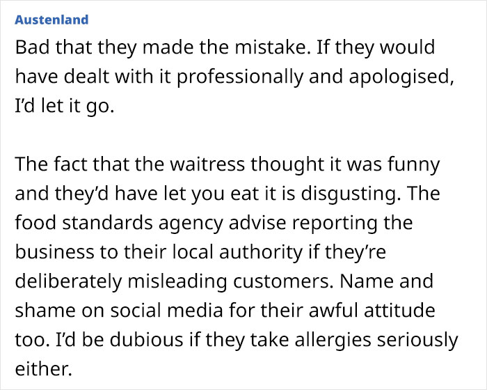 Parent Takes Vegan Daughter To A Restaurant, Waitress Reveals Her 'Vegan' Dish Had Butter In It, Leaving The Parent Livid Parent Takes Vegan Daughter To A Restaurant, Waitress Reveals Her 'Vegan' Dish Had Butter In It, Leaving The Parent Livid