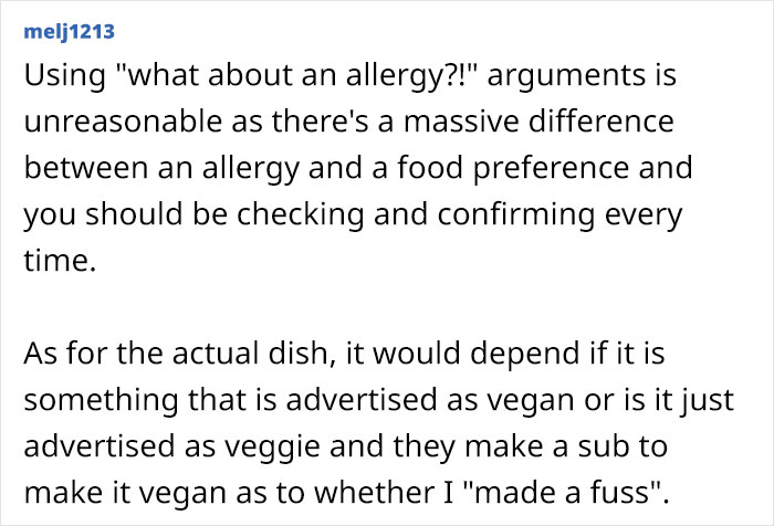 Parent Takes Vegan Daughter To A Restaurant, Waitress Reveals Her 'Vegan' Dish Had Butter In It, Leaving The Parent Livid
