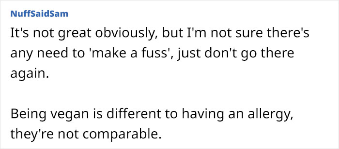 Parent Takes Vegan Daughter To A Restaurant, Waitress Reveals Her 'Vegan' Dish Had Butter In It, Leaving The Parent Livid Parent Takes Vegan Daughter To A Restaurant, Waitress Reveals Her 'Vegan' Dish Had Butter In It, Leaving The Parent Livid