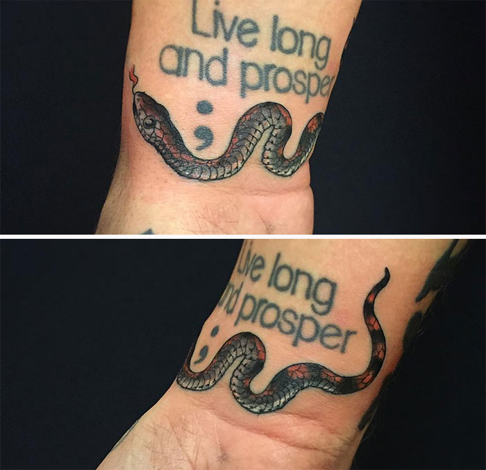 Got Myself A Tiny Snake On My Wrist
