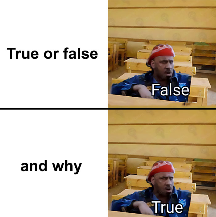 True Or False