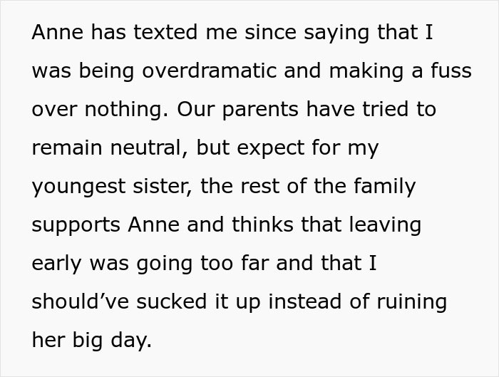 Bride Doesn't Want Brother's Husband "Ruining The Aesthetic" In Wedding Photos, Is Surprised When They Leave The Party Bride Doesn't Want Brother's Husband "Ruining The Aesthetic" In Wedding Photos, Is Surprised When They Leave The Party