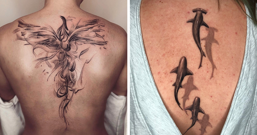  Dragon Spine Tattoo By Tattoosbykase tattuba shorts tattoo  tattooartist art inked dragon  YouTube
